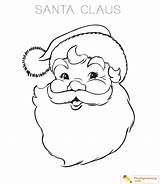 Coloring Santa Claus Easy Christmas Pages Kids Sheet Date sketch template