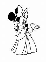 Minnie Coloring Disney Simple Imprimer Kids Coloriage Mouse Print Mickey Pages sketch template