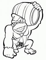 Kong Donkey sketch template