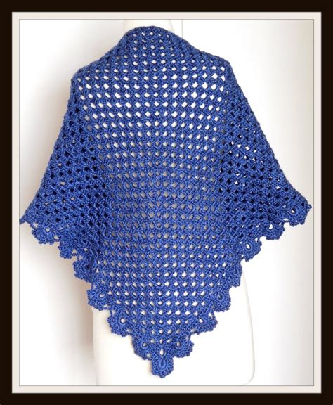 crochet pattern shawl quick  easy  skein project