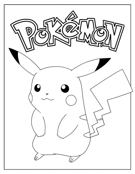 printable pikachu coloring pages printable templates