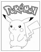 Pikachu Printable Colouring sketch template