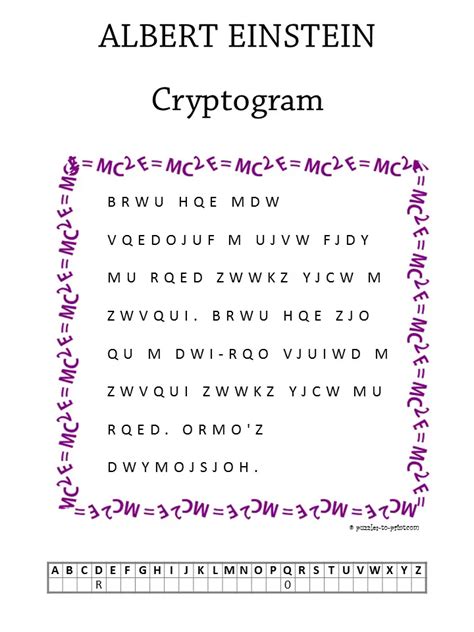 cryptograms printable printable world holiday