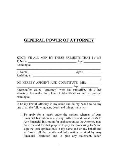 power  attorney