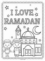 Ramadan Islamic Mewarnai Eid Kegiatan Boyama Arabic Printables Ramazan Salam Dijual sketch template
