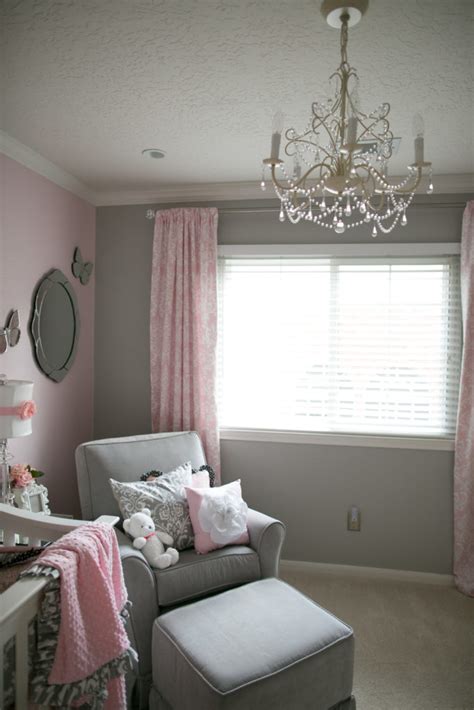 Soft And Elegant Gray And Pink Nursery Project Nursery