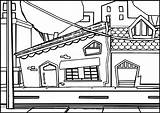 Street Coloring Pages Cartoon 8kb 1762 Wecoloringpage sketch template