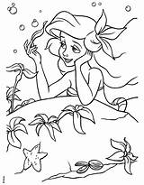 Coloring Pages Ariel Disney Princess Colouring Spring Popular sketch template