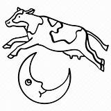 Cow Moon Over Jumped Rhyme Nursery Icon Story Iconfinder Editor Open sketch template