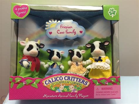 calico critters cc friesian  family nib discontinued