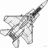Drawing F15 Eagle Fighter Getdrawings sketch template