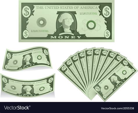 dollar bill royalty  vector image vectorstock