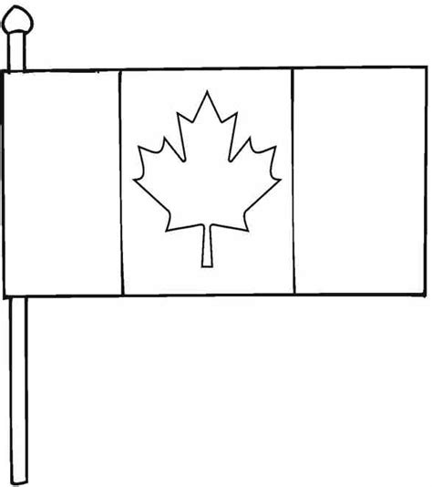 canada flag colouring pages page