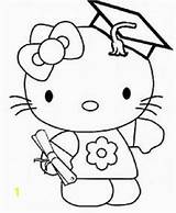 Kitty Hello Coloring Pages Cooking Graduation Divyajanani sketch template