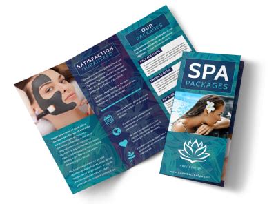 spa facial treatments brochure template mycreativeshop