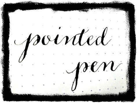 pointed  calligraphy tips  resources  beginners  artful mom