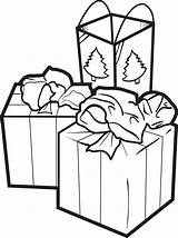 Christmas Presents Coloring Printable Gift Pages Kids Box Gifts Getcolorings Color Boxes sketch template