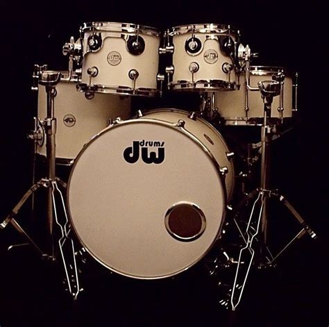 drum workshop dw mini pro style  set  wdw lifter vvgc matte white  milborne