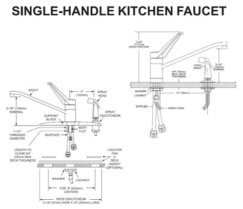 moen single handle kitchen faucet parts diagram    kitchen