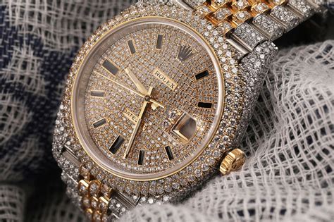 Rolex Datejust 41mm 2tone Jubilee Fully Iced Out Watch 126303 Für 31