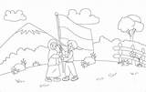Mewarnai Agustus Lomba Sketsa Kemerdekaan Kegiatan Pemandangan Camouflage Sekolah Viral Kunjungi Pilih Papan sketch template