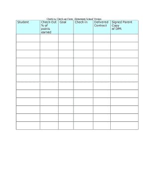 check  check  sheet elementary fill  sign printable template
