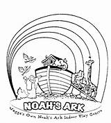 Noah Ark Coloring Pages Rainbow Noahs Flood Bible Animal Animals Template Drawing Printable Covenant Sheets Kids Color Sketch Colouring Drawings sketch template