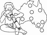 Coloring Pages Flag Aboriginal Australian Colouring Outback Getdrawings Getcolorings Printable Print Colorings sketch template