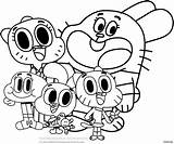 Gumball Coloring Pages Amazing Color Getcolorings Printable Print sketch template