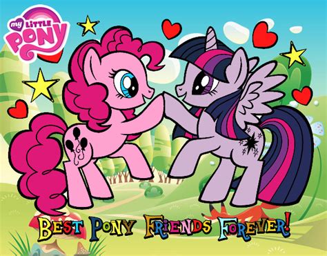 desenho de pony melhores amigos  sempre pintado  colorido por usuario nao registrado