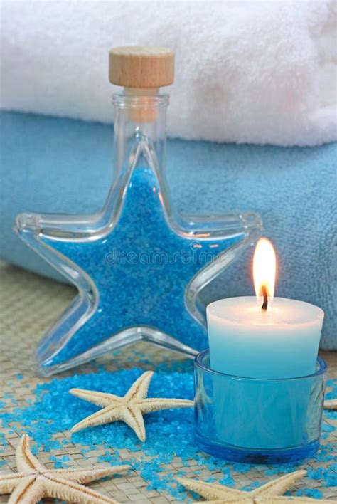 blue spa stock image image  decorating bamboo aromatherapy