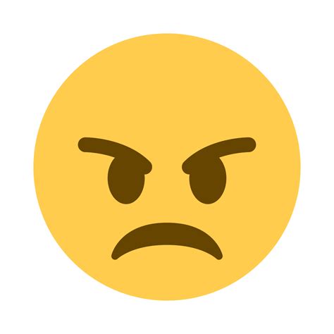 angry face emoji  emoji