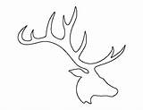 Elk Antler Reindeer String Patternuniverse Getdrawings sketch template