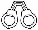 Coloring Handcuffs Template Pages sketch template