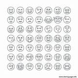 Coloring Smileys Emoticons Emoji Pages Set Printable Icon Flat Modern Print Smiley Info Emoticon sketch template