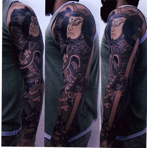 Graphic Samurai Japanese Tattoo Sleeve Best Tattoo Ideas Gallery