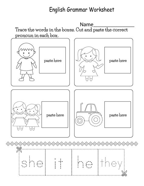 english worksheets  kids learning printable