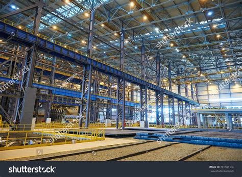 interior   big industrial building  factory  steel constructions ad ad