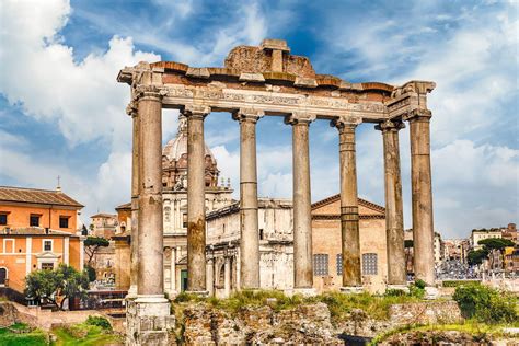 temple  saturn colosseum rome