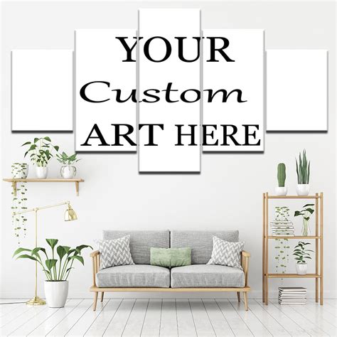 piece framed custom canvas personalized prints buy canvas wall art  fabtasticco