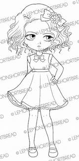 Cute Girl Coloring Pages Little Fashion Print sketch template