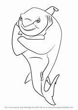 Shark Drawing Step Tale Sharktopus Frankie Coloring Pages Lino Template Cartoon Draw Getdrawings sketch template