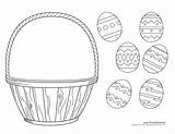 Easter Basket Template Coloring Empty Craft Printable Drawing Clipart Preschool Activities Crafts Egg Kids Printables Easy Pages Color Colouring Timvandevall sketch template