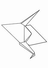 Origami Coloring 750px 22kb Edupics sketch template