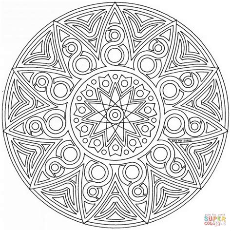 celtic mandala coloring page  printable coloring pages coloring