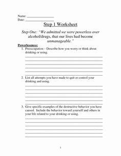 step worksheets aa spearkers alcoholics anonymous aa  steps