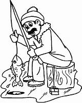 Pecheur Coloriage Colorier Homem Pescando Peixe Lago Congelado Pêcheur Pesca Pintar Pescador Tudodesenhos Harmonieux Sheets sketch template
