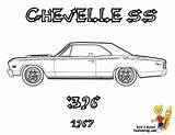 Coloring Pages Muscle Car Clipart Cars Chevelle Mustang Ss Sl Truck Book Chevy Print Colouring Autos American 1970 Boys Hot sketch template