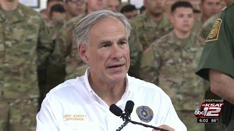 Gov Abbott Visits Texas National Guard Troops Youtube