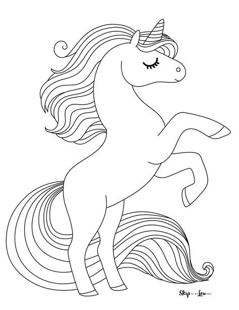 magical unicorn coloring pages print   skip   lou
